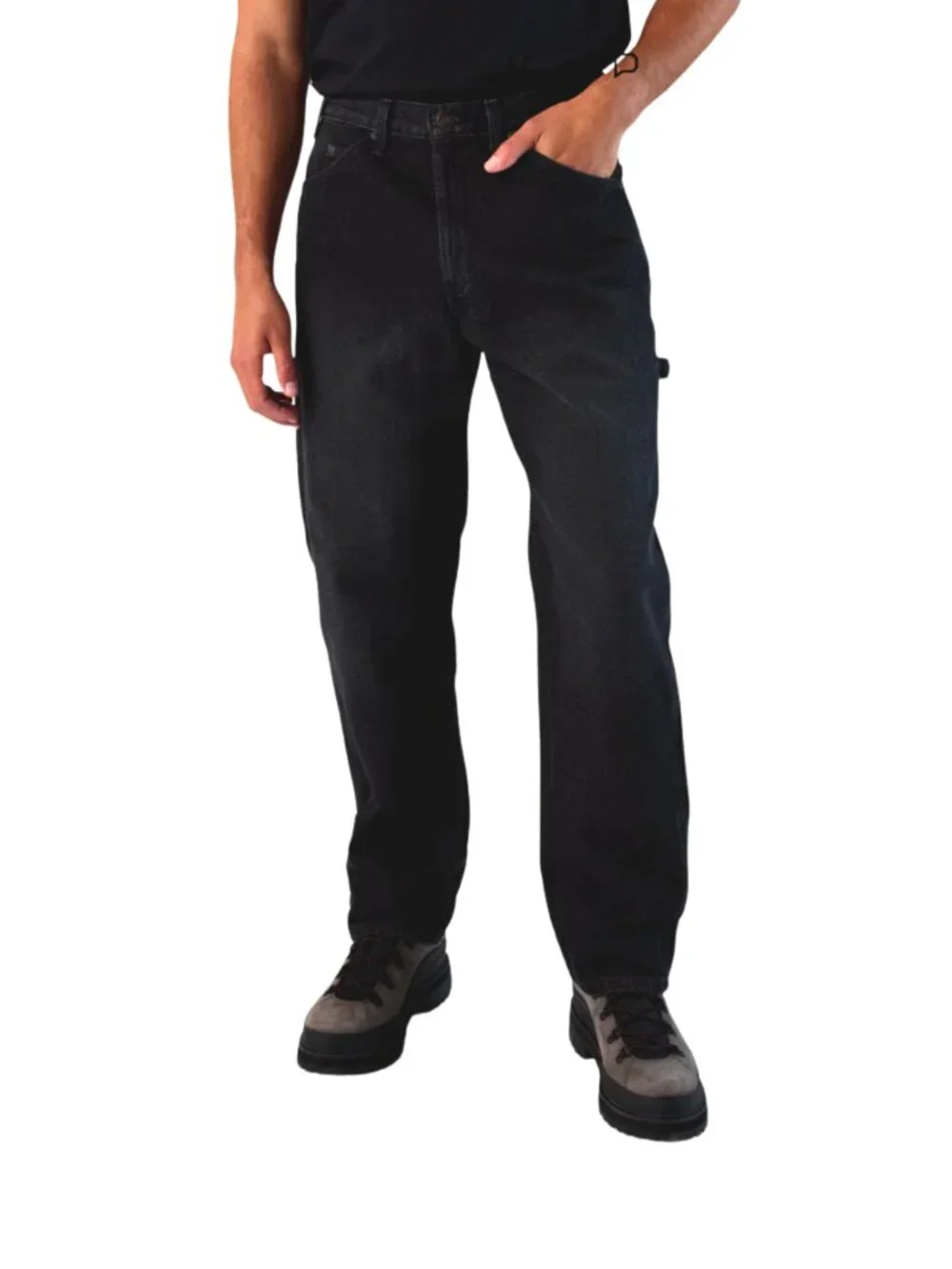 Dickie's Men's 38x30 Black Denim Twill Carpenter Work Jeans Pants